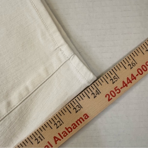 Talbots Jeggins Crop High Waist Skinny Leg. White Jeans - Picture 6 of 7